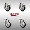Service Caster 4 Inch 316SS Black Polyurethane Wheel Swivel Top Plate Caster Lock Brakes, 2PK SCC-SS316TTL20S414-PPUB-BLK-2-S-2 - alternate 6
